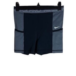 Nike Pro Women's High-Waisted Training Shorts Black Size M